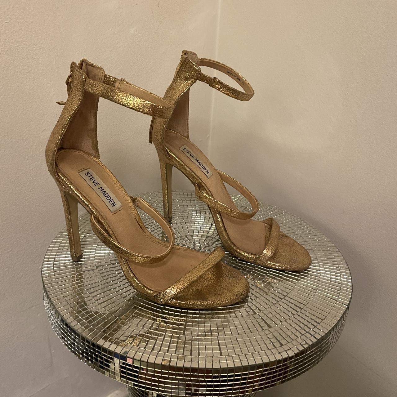 Steve madden high hot sale heels gold