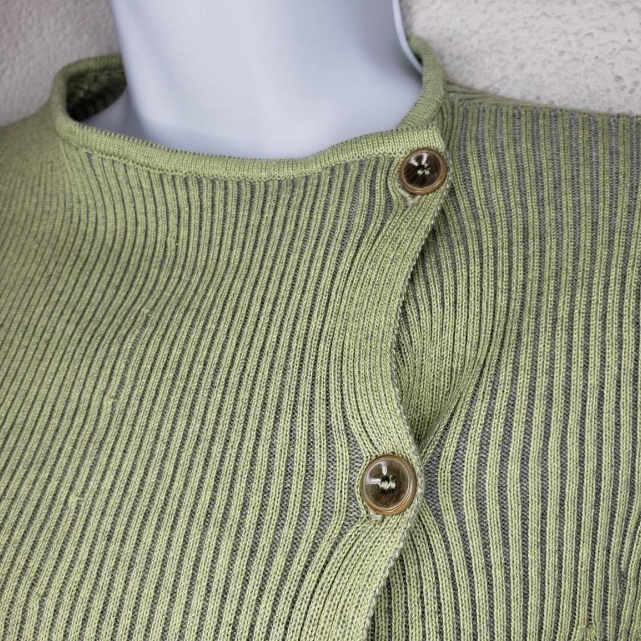 Paloma Wool Green Zaha Top, Asymmetrical Ribbed