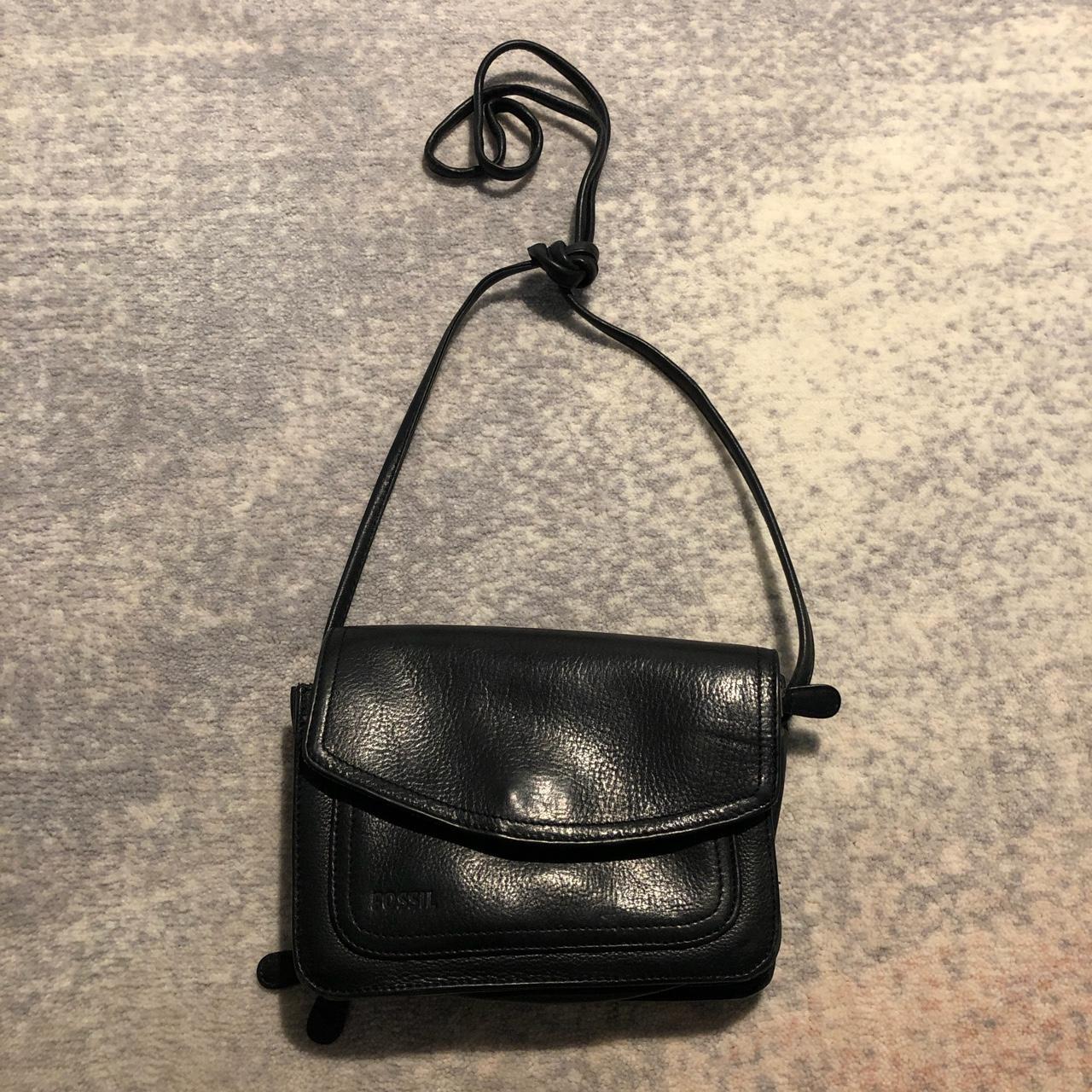 Fossil Gemma Small Crossbody Bag Purse Black | Brown leather crossbody purse,  Vintage crossbody bag, Black leather crossbody bag
