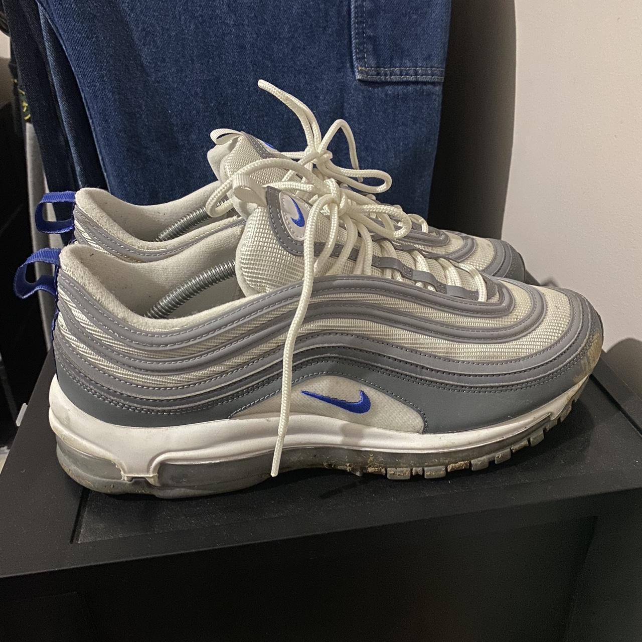 Air max 97 white/cool grey/hyper royal hotsell