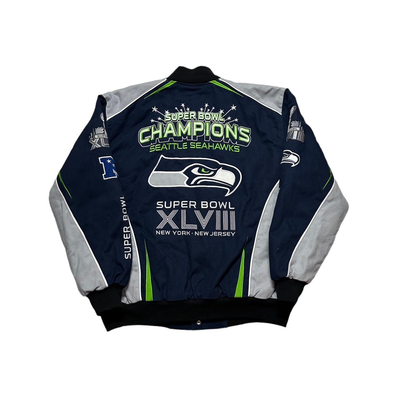 Vintage Seattle Seahawks Fanimation Jacket • Size - Depop