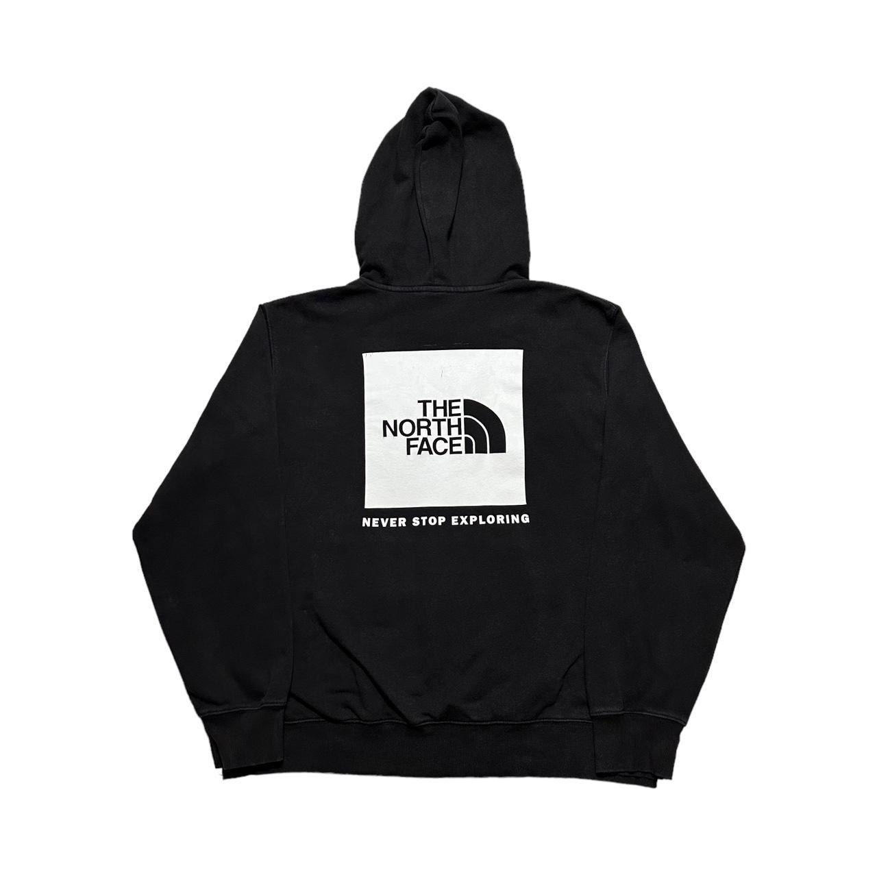 The North Face Men's Black and White Hoodie | Depop