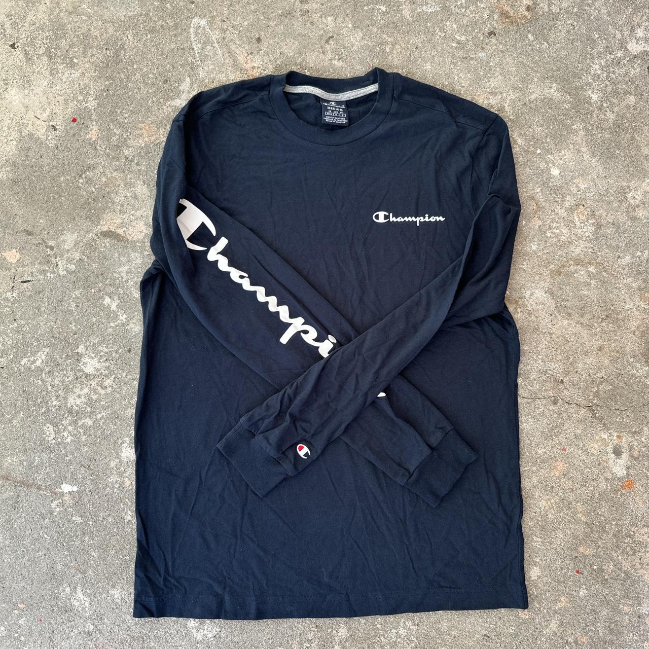 champion navy blue long sleeve