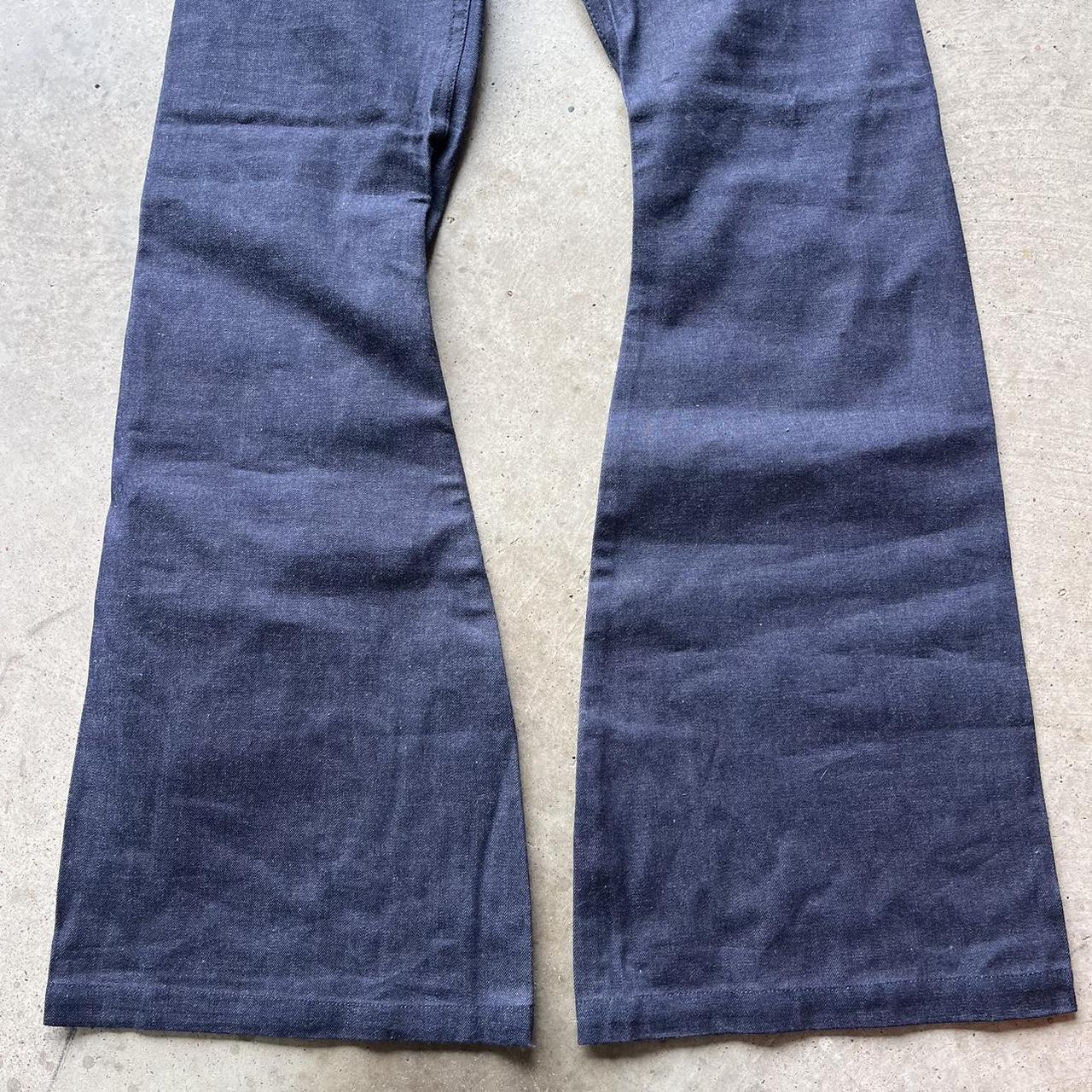 deadstock 1960s Seafarer denim bell bottom pants.... - Depop