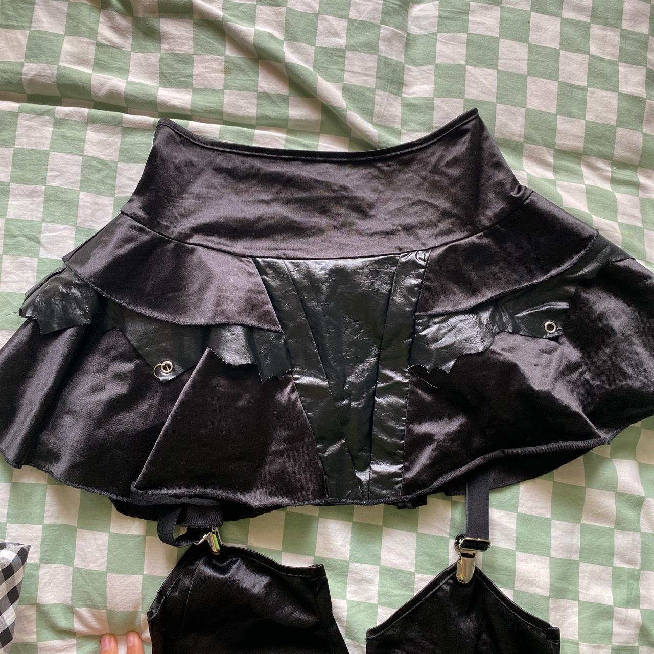 Dolls Kill Women's Black Skirt | Depop