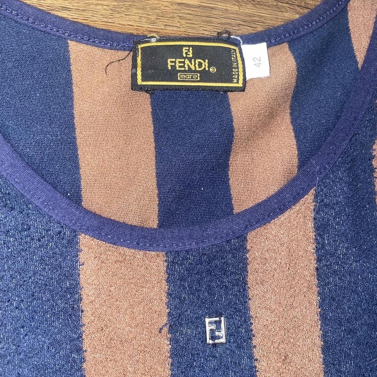 Fendi Roma Navy T Shirt