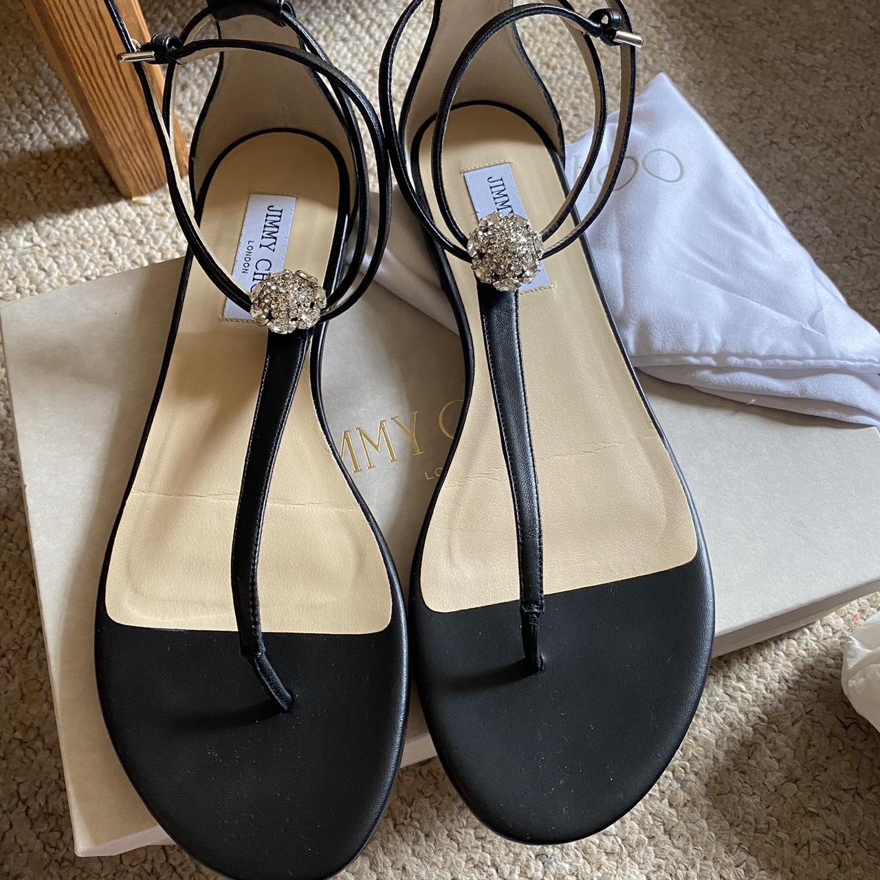 Brand new Jimmy Choo sandals with crystal design RRP... - Depop