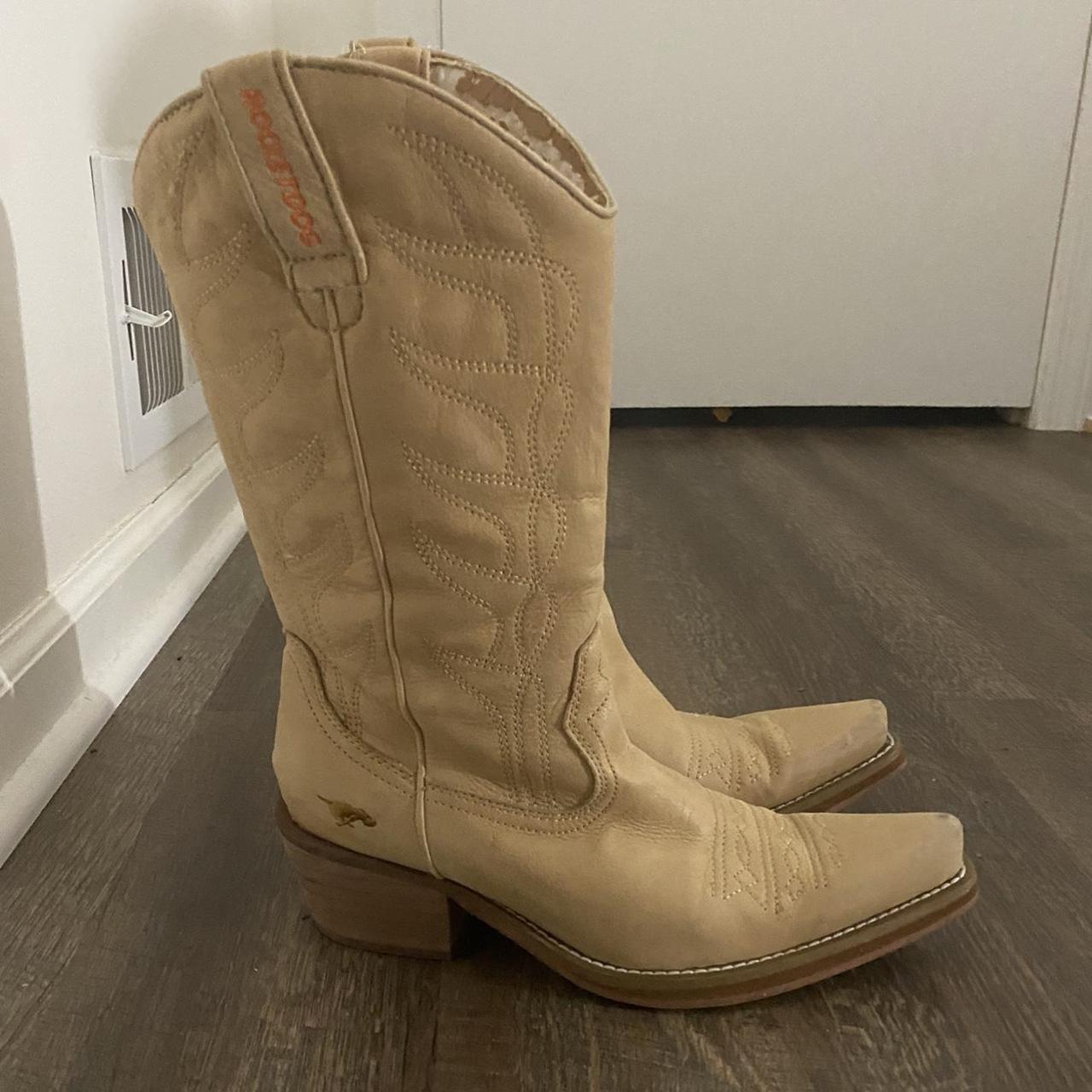 Beige cowgirl boots cowgirl boots Depop