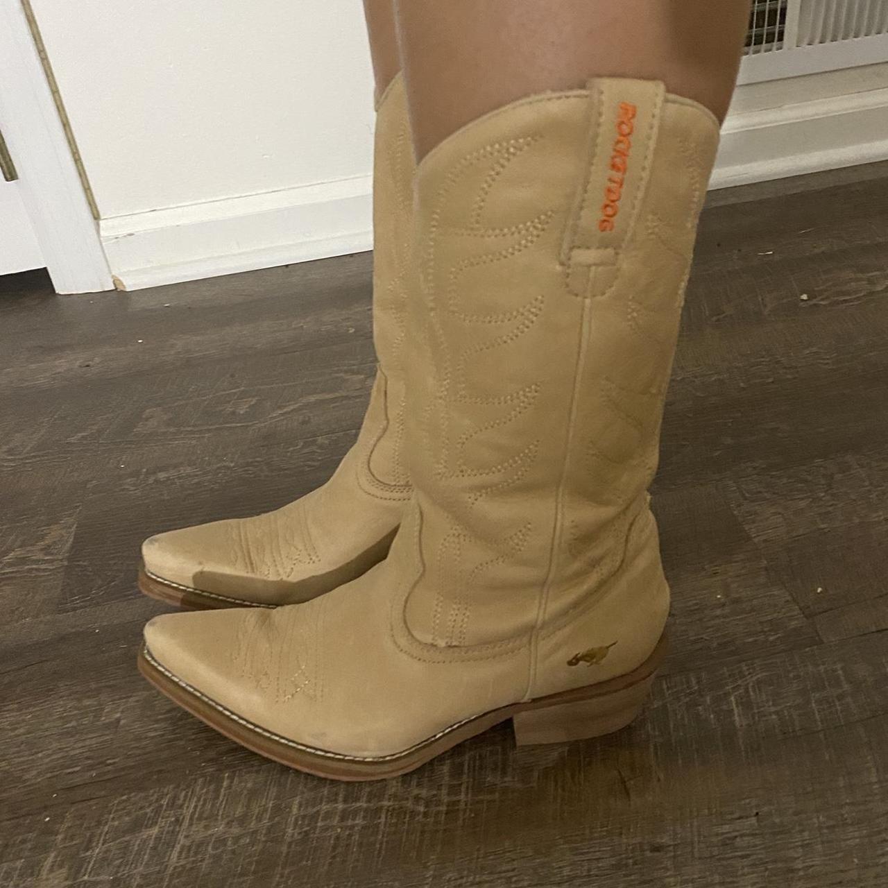 Beige cowgirl boots cowgirl boots Depop