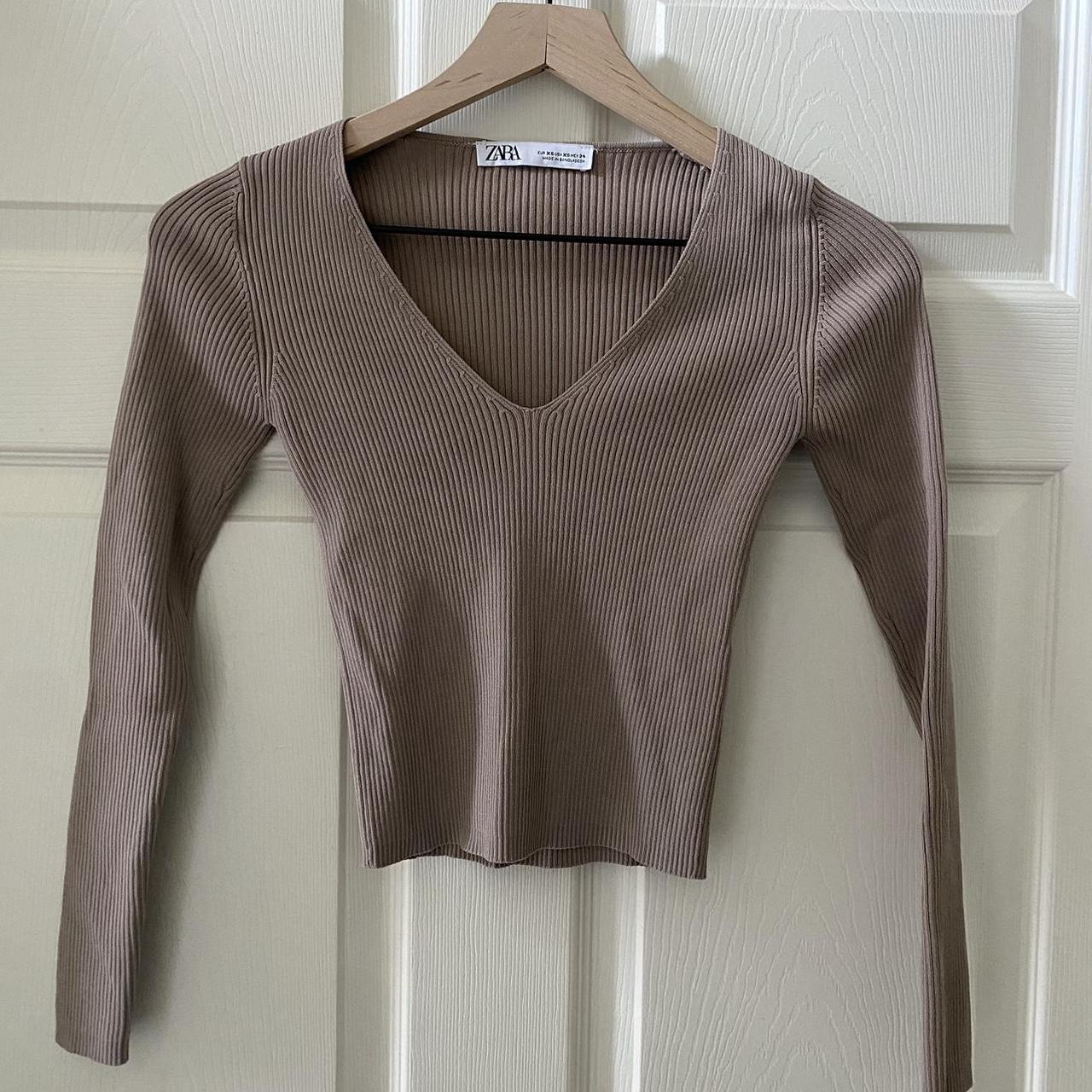 Zara Ribbed Long Sleeve - Depop