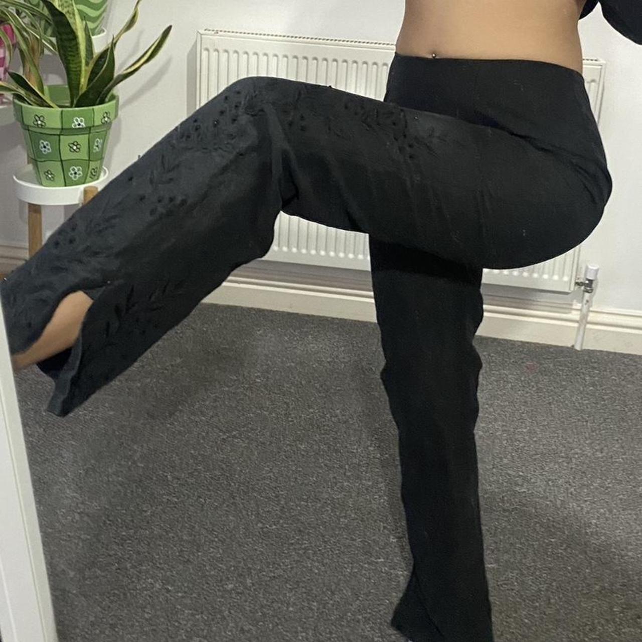 Womens Black Trousers Depop