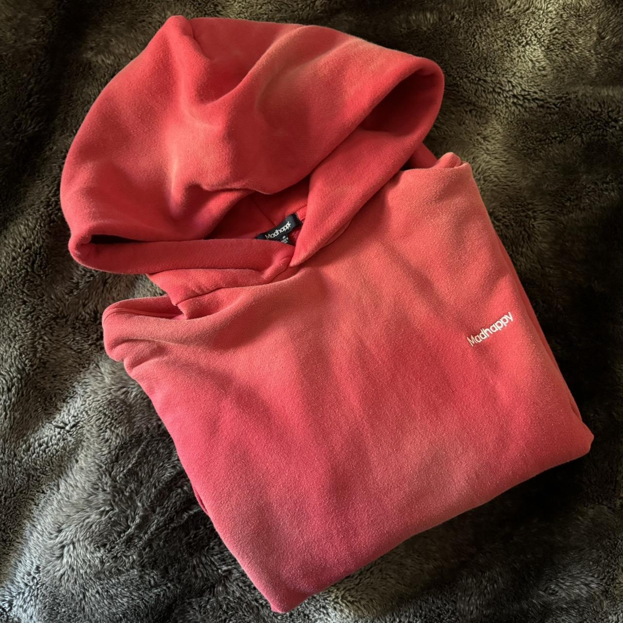 madhappy-red-hoodie-size-men-s-small-in-a-bleached-depop