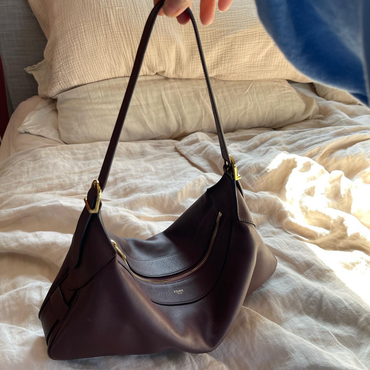 CELINE Tan Leather Big Bag Nano Bucket Bag Made in - Depop