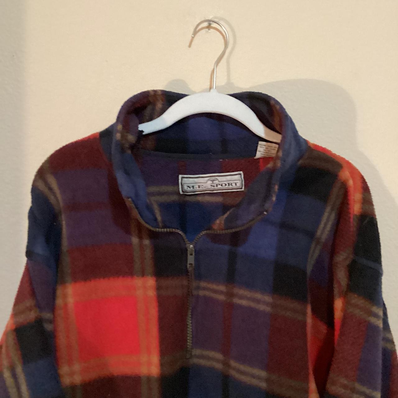 Men's Red and Blue Jumper | Depop