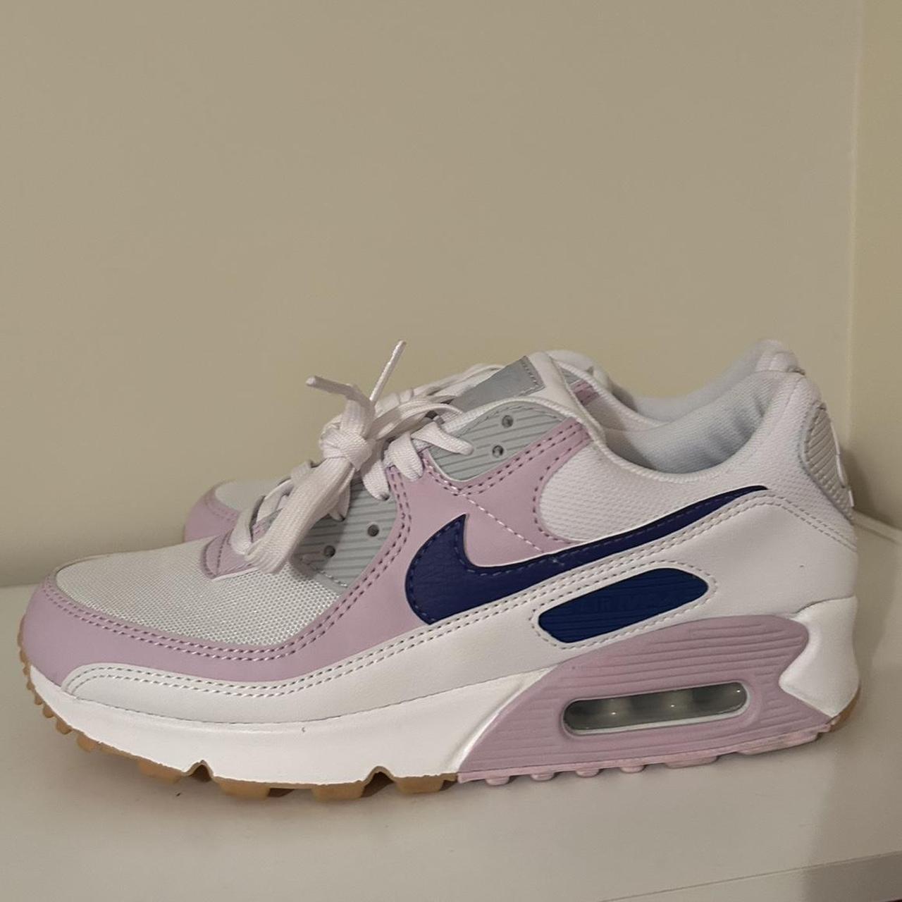 Air max 90 top womens white pink blue