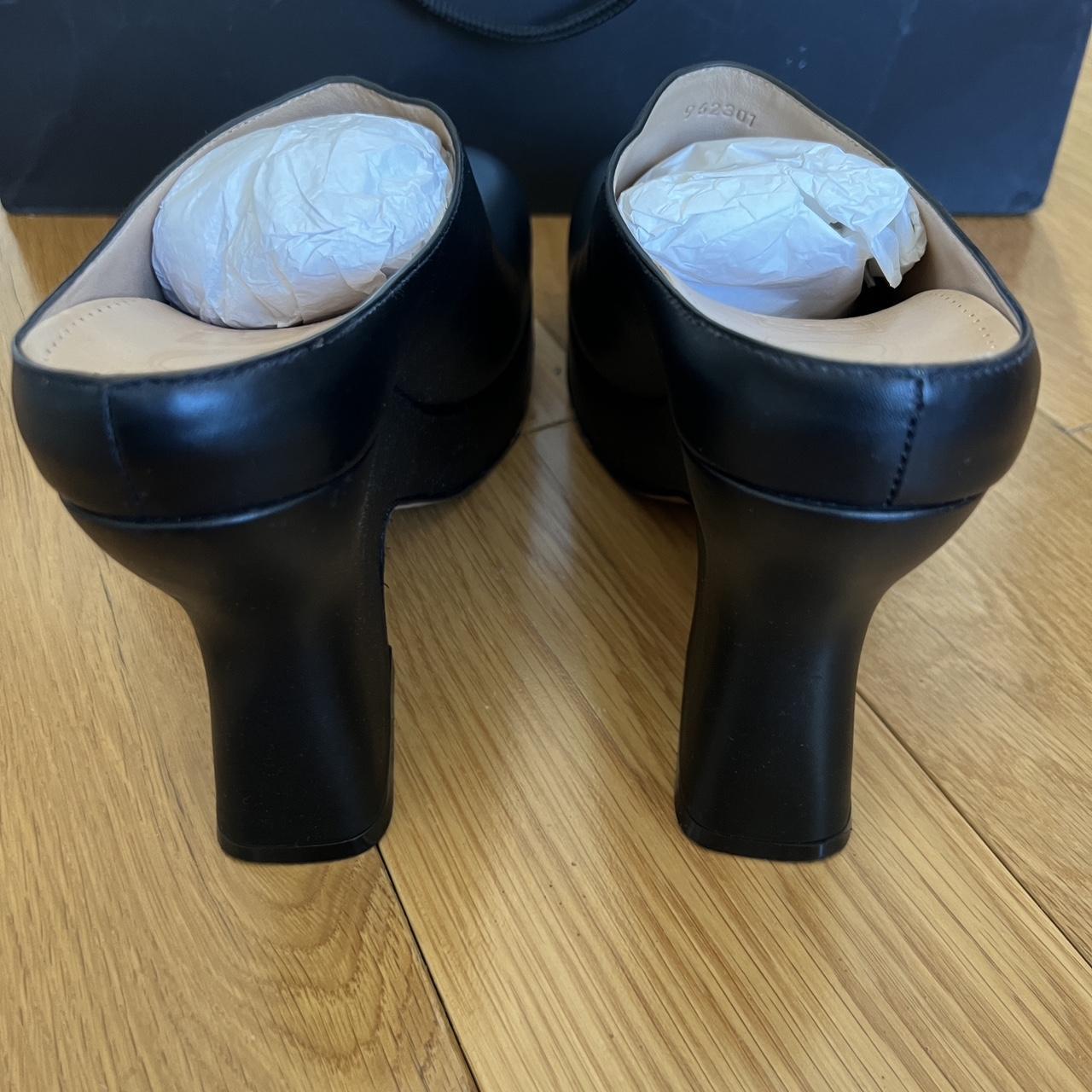Women's Loewe Leather Terra Wedge Clogs 110 - Black | Depop