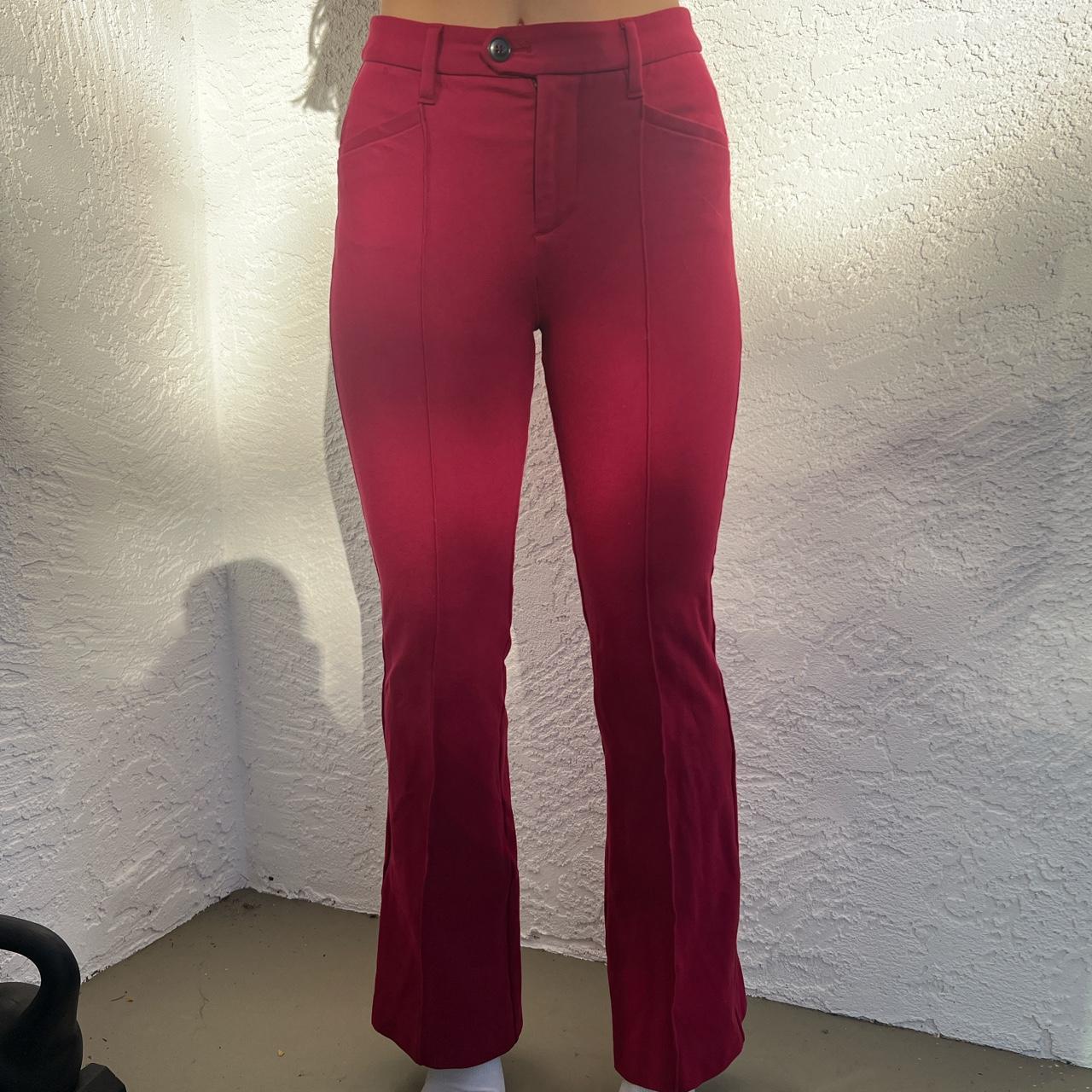 Anthropologie the essential trouser in fuchsia size... - Depop