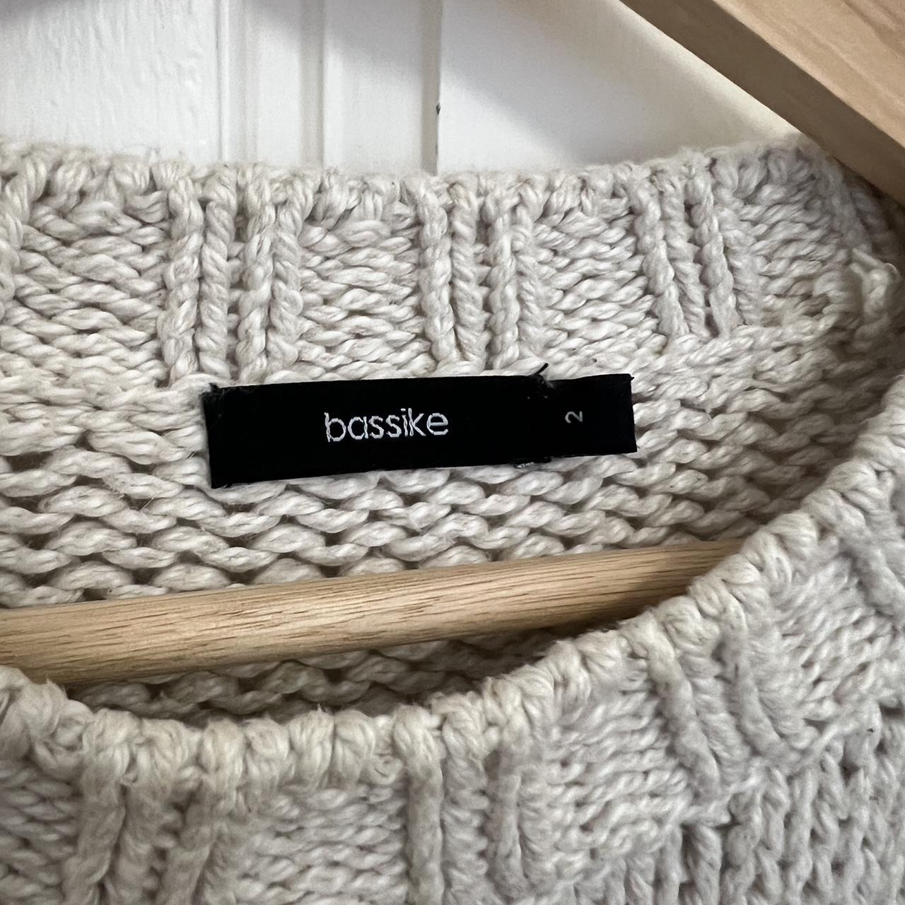 Bassike cream knit Size 2 Would best fit size 8-10 - Depop