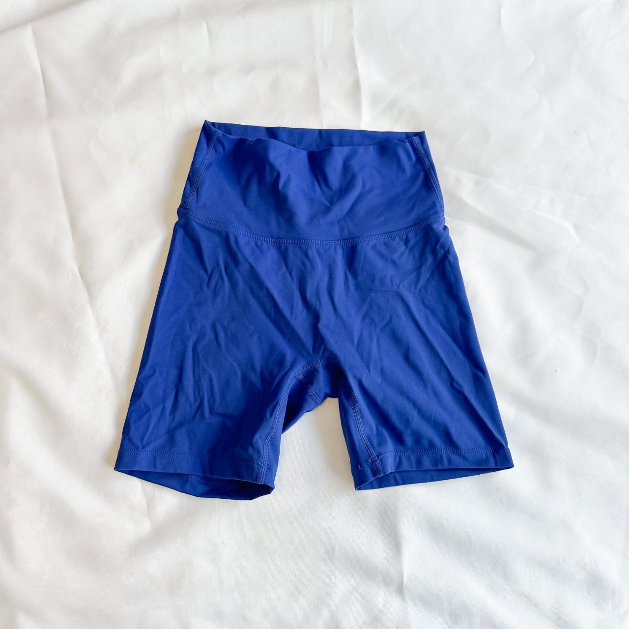 Adanola Ultimate Crop Blue Shorts in Extra Small... - Depop