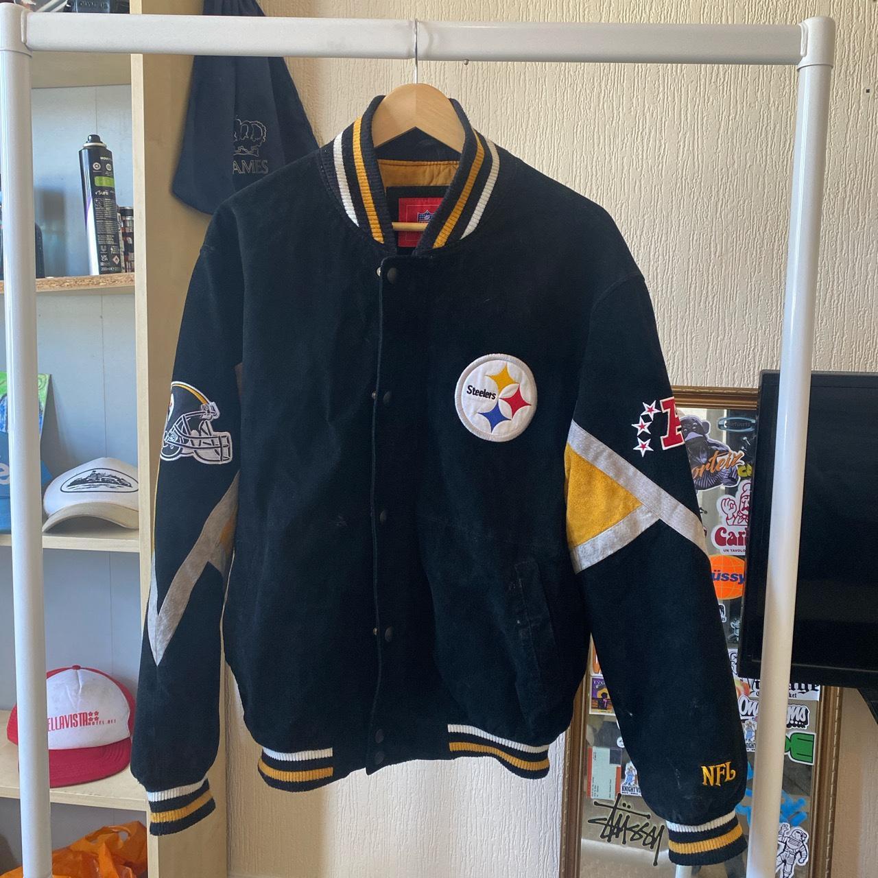 Pittsburgh Steelers nfl jacket Size m Good - Depop