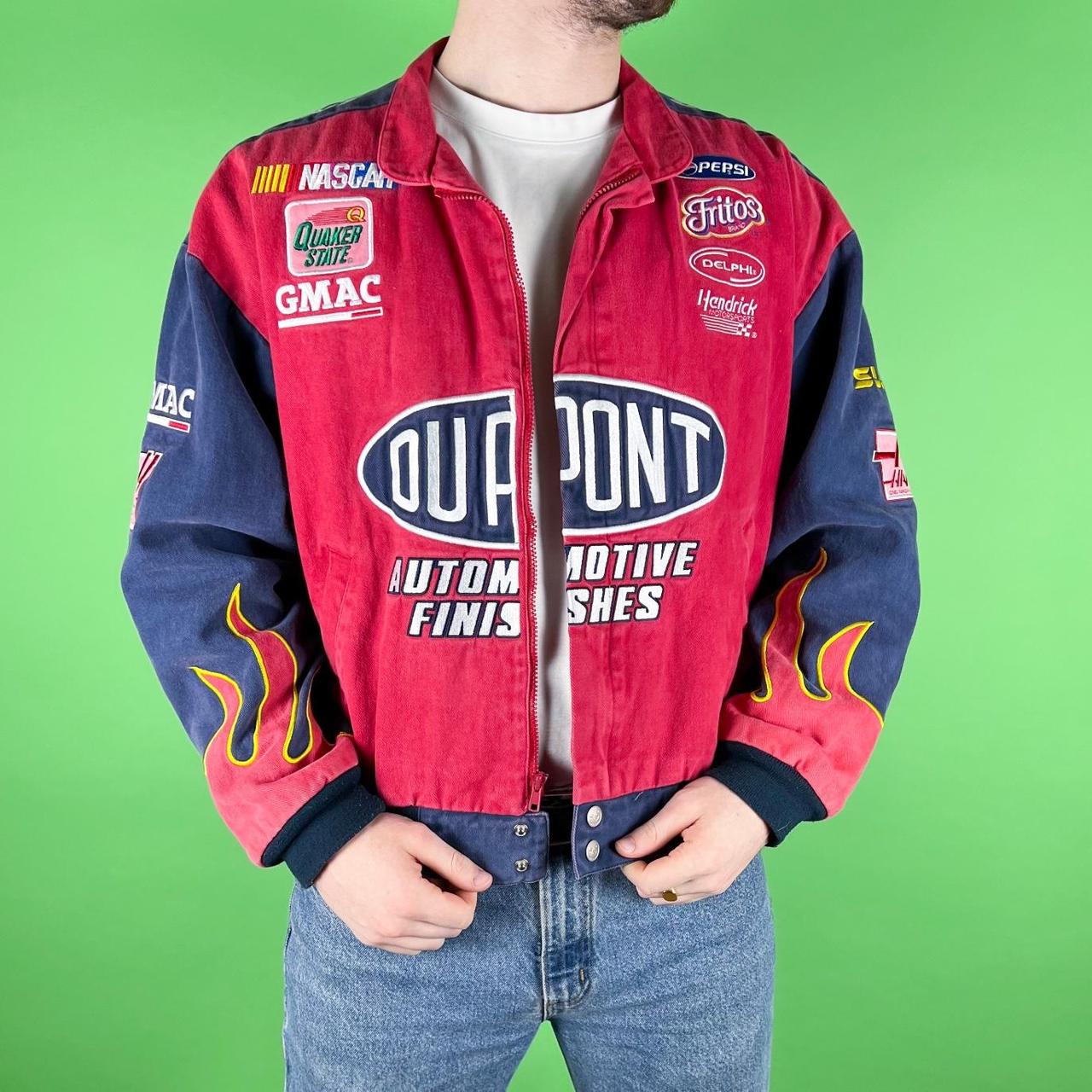 Nascar Men's Red And Navy Jacket 