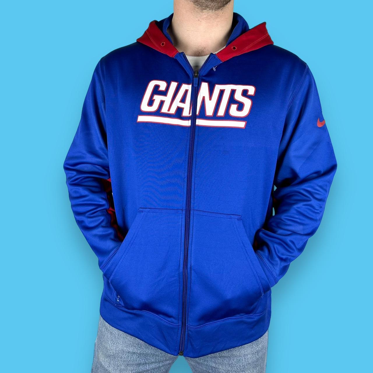 New york giants zip up online hoodie