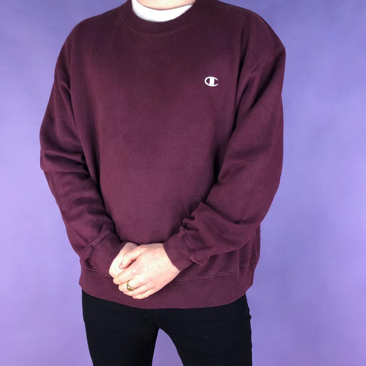 Vintage Champion Sweatshirt Burgundy colourway