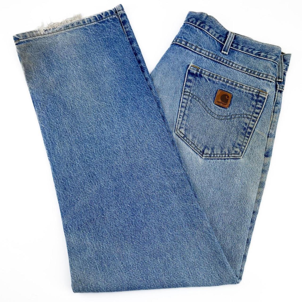 Vintage Carhartt Jeans B160 DST blue Depop