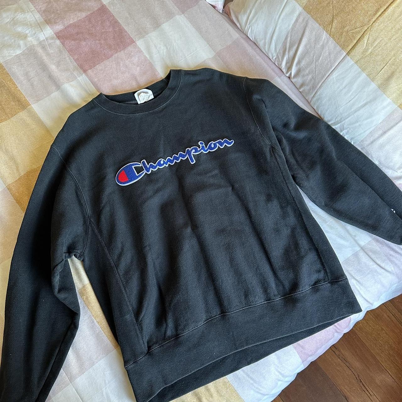 CHAMPION CREW NECK REVERSE WEAVE JUMPER SIZE LARGE... - Depop