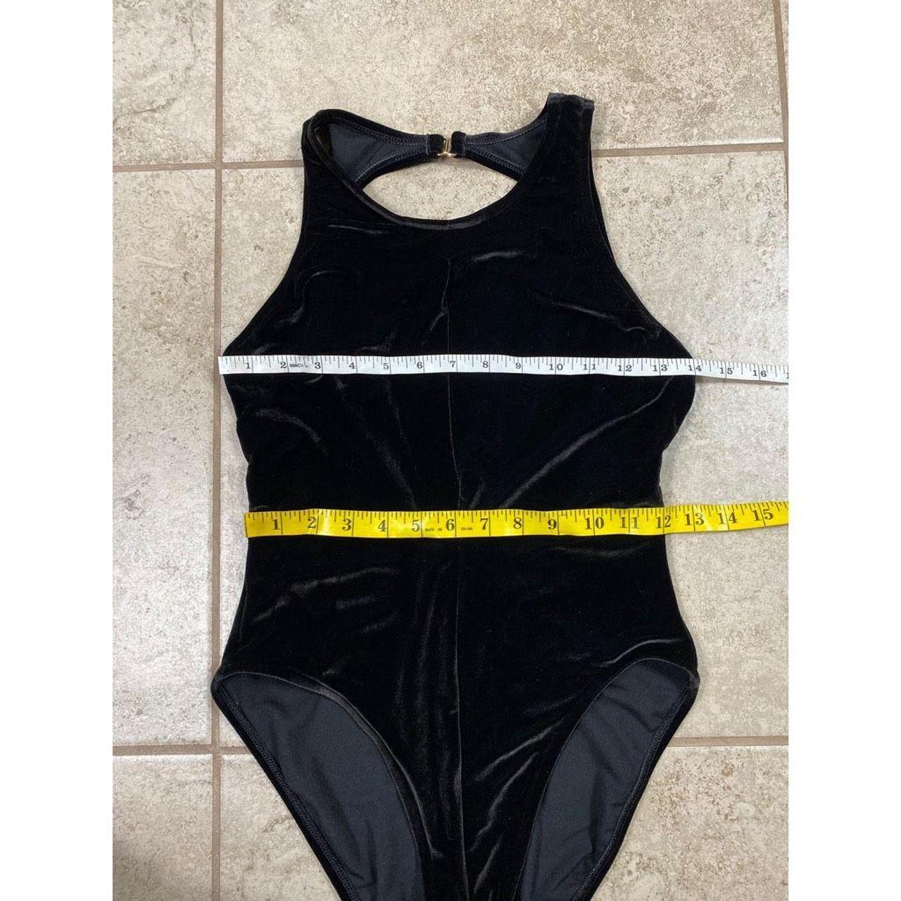 Anne Klein vintage 70s velvet one piece bodysuit