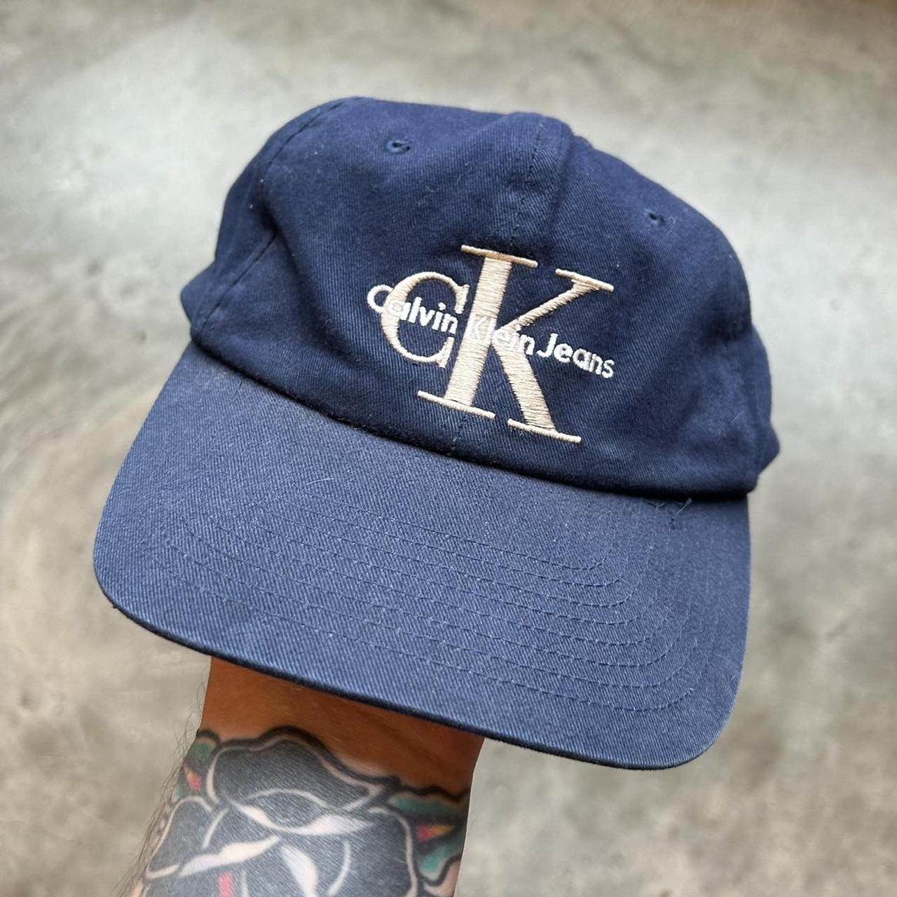 Vintage Calvin Klein snapback hat. Adjustable size.... - Depop