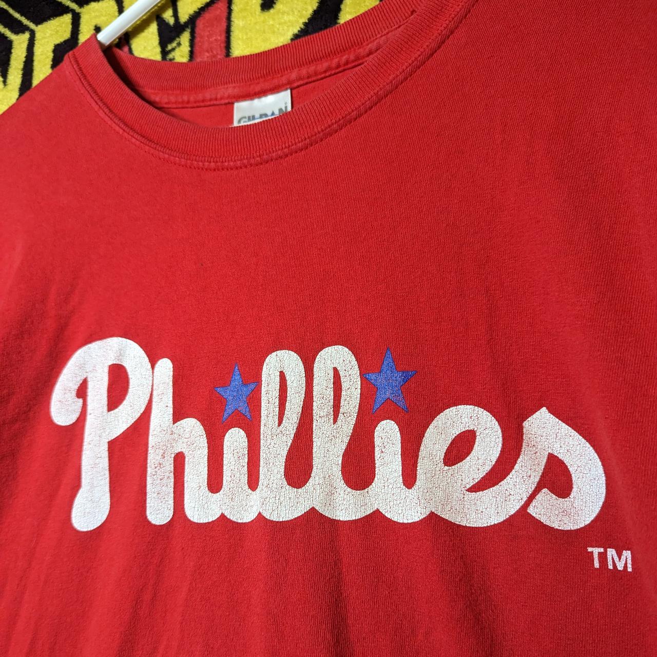 Vintage MLB Youth Large Red Philadelphia Phillies - Depop