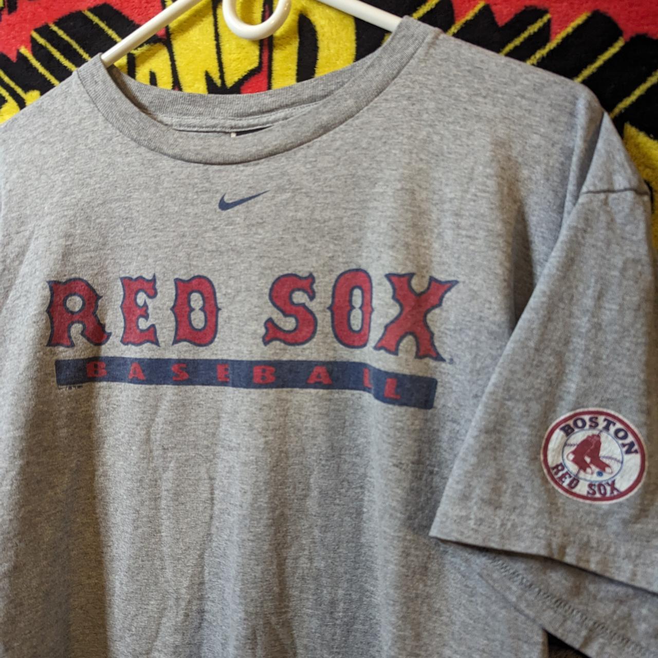 vtg y2k NIKE TEAM Boston Red Sox embroidered center - Depop