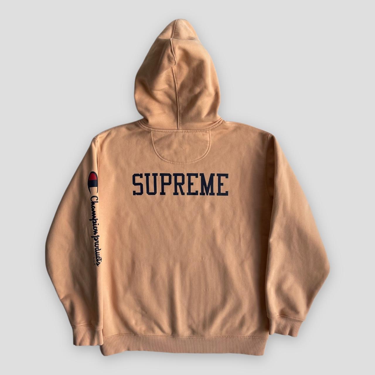 Supreme champion hooded sweatshirt peach online