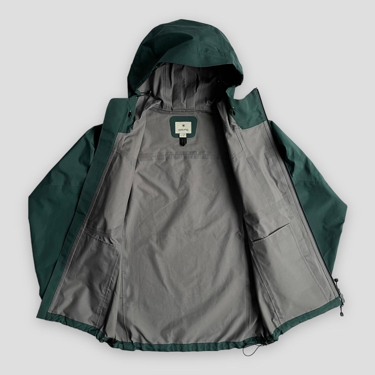 Snow Peak 3L rain jacket forest green NN sick... Depop