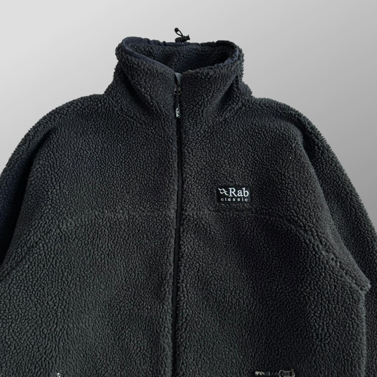 Rab double pile fleece grey thick jacket Depop