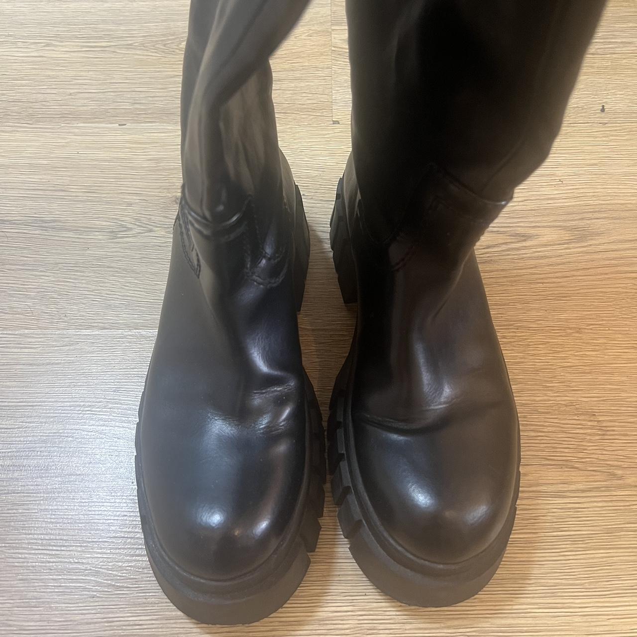zara girls black boots