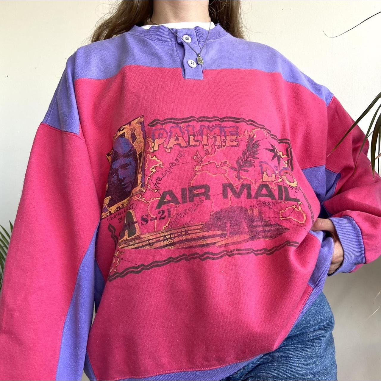 Women's Pink and Purple Sweatshirt | Depop