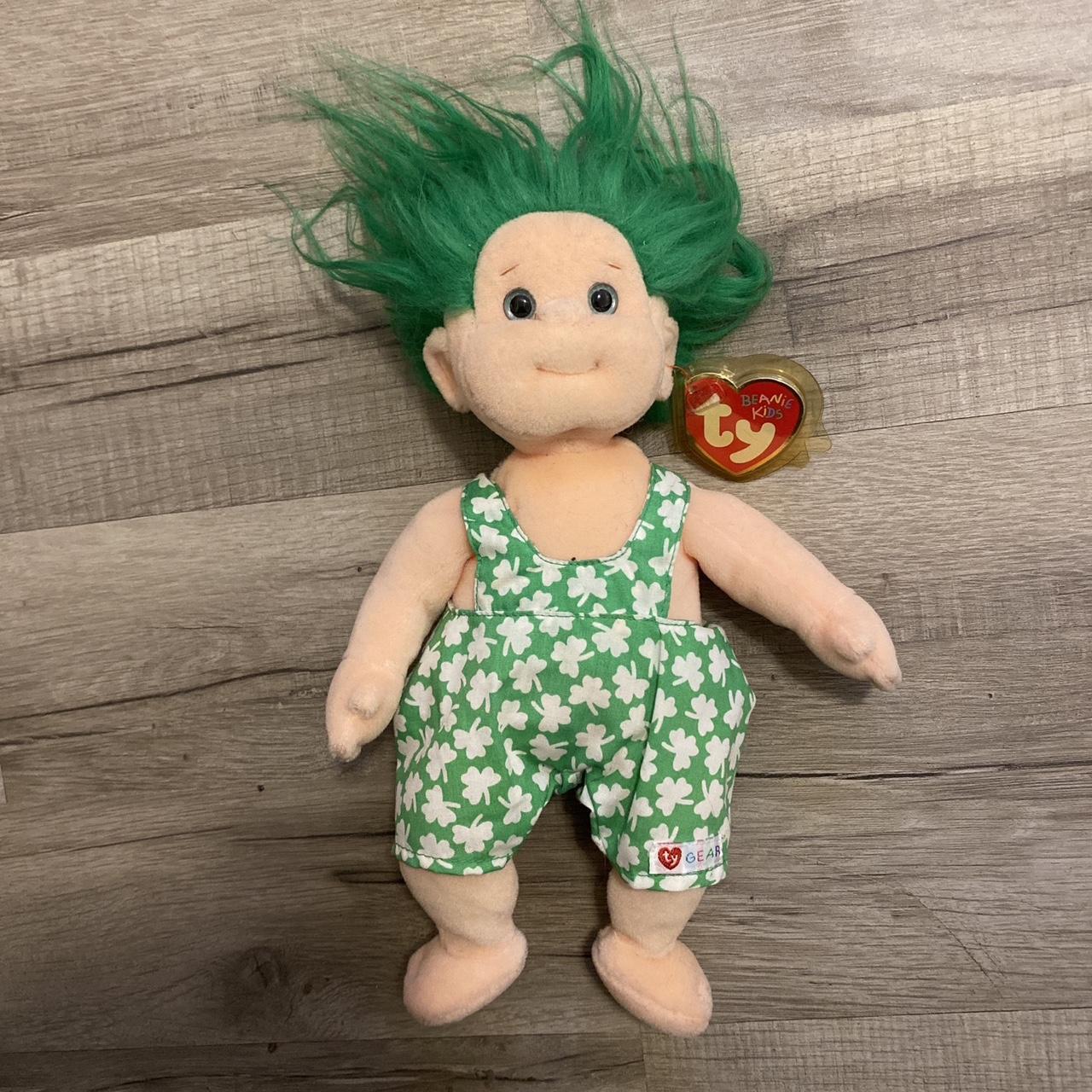 Vintage TY Beanie Kids baby SHENANIGAN (10 inch)... - Depop