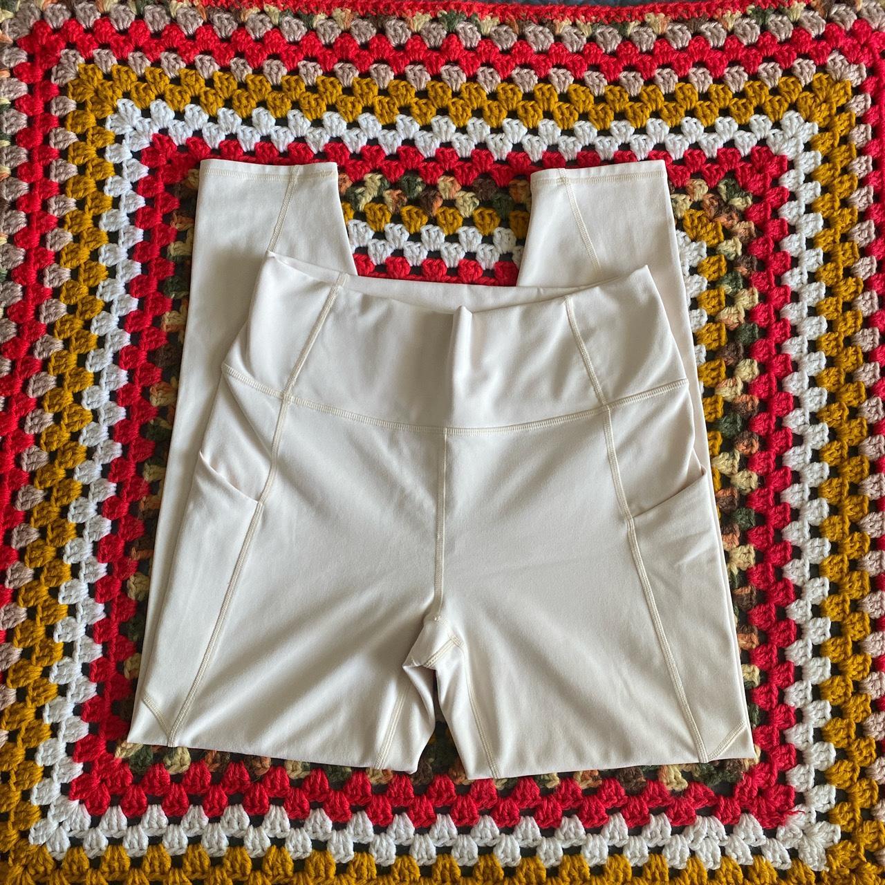 Fabletics Pure Luxe cream colored leggings in a size... - Depop