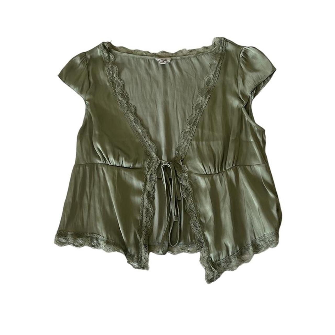 Garage Sage Green Silk Top Perfect Condition Depop garage-sage-green-silk-top-perfect-condition-depop