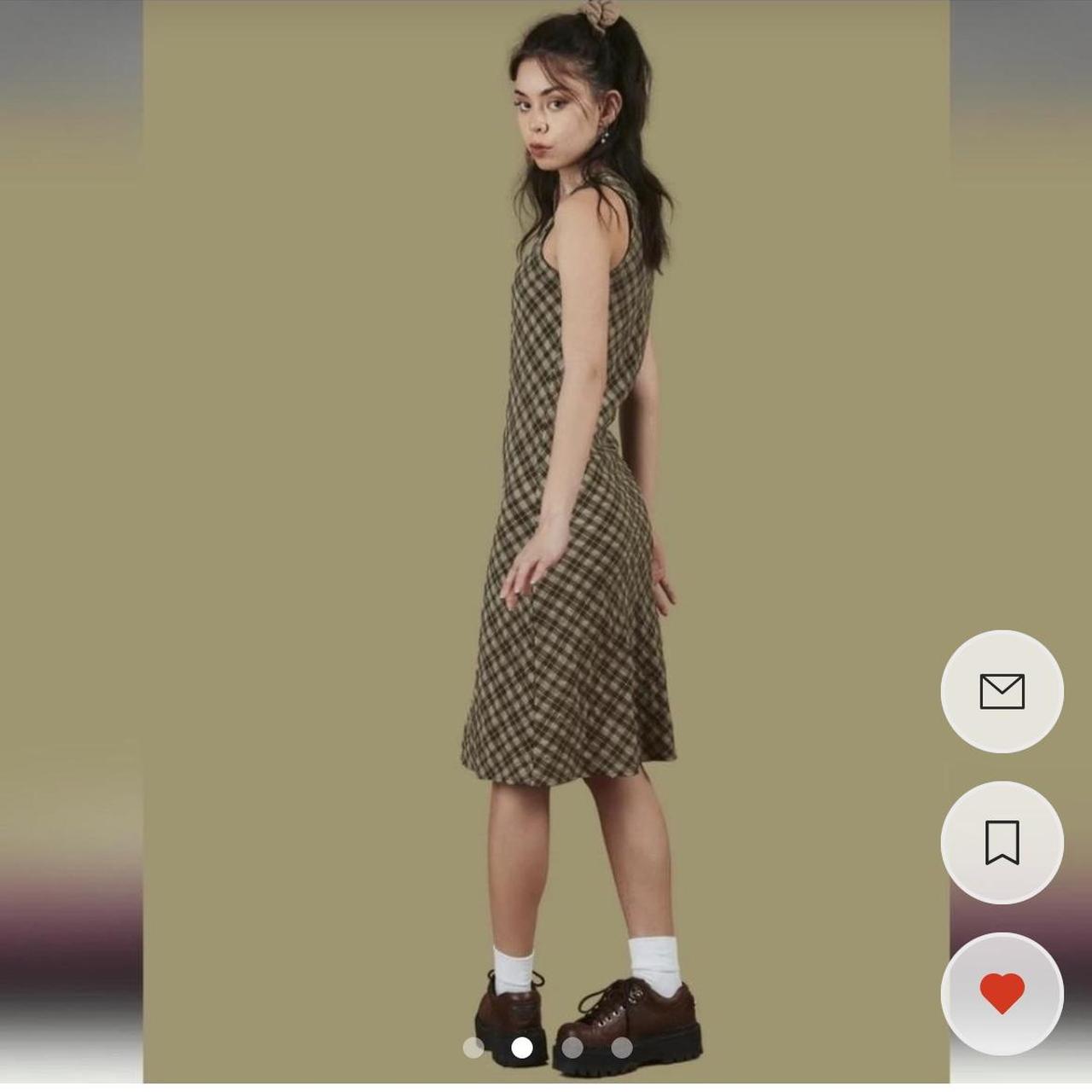 UNIF Women's Green Dress Depop