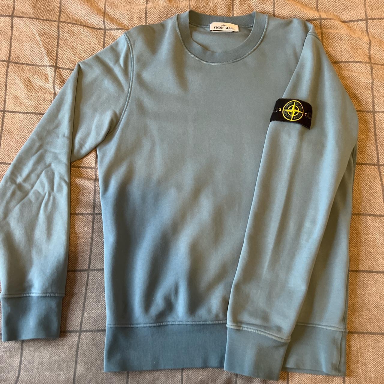 Stone island jumper blue medium Pretty much brand... Depop