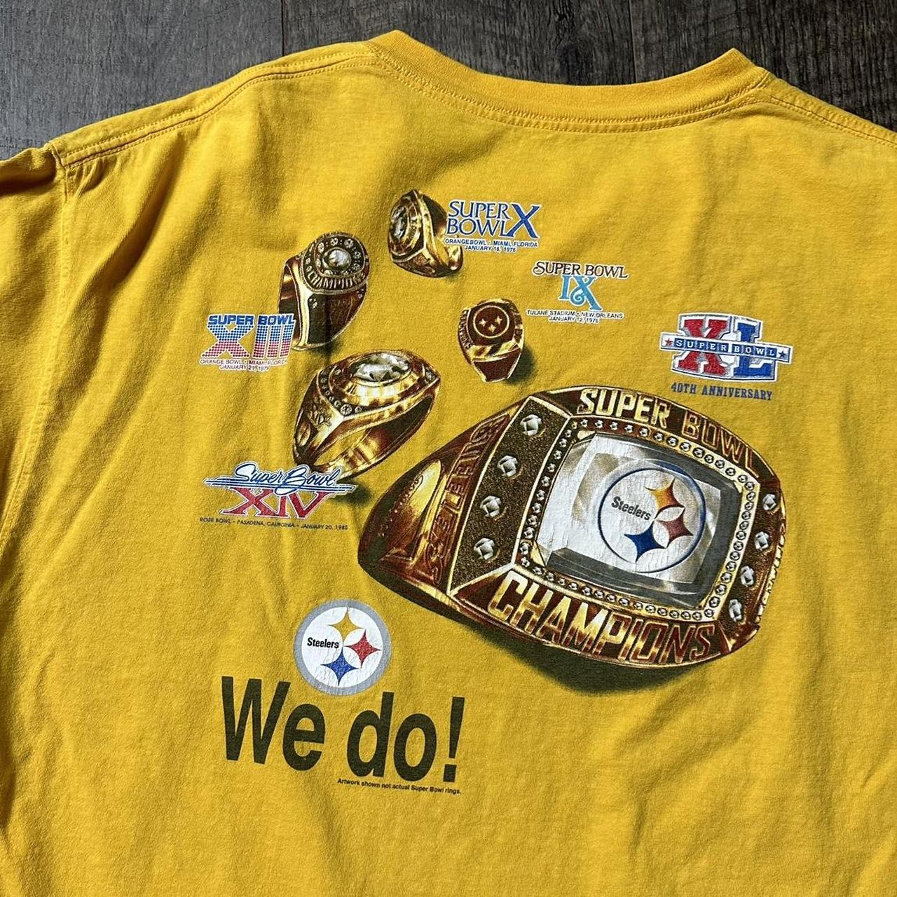 NFL Steelers Got Rings Superbowls Long Sleeve - Depop