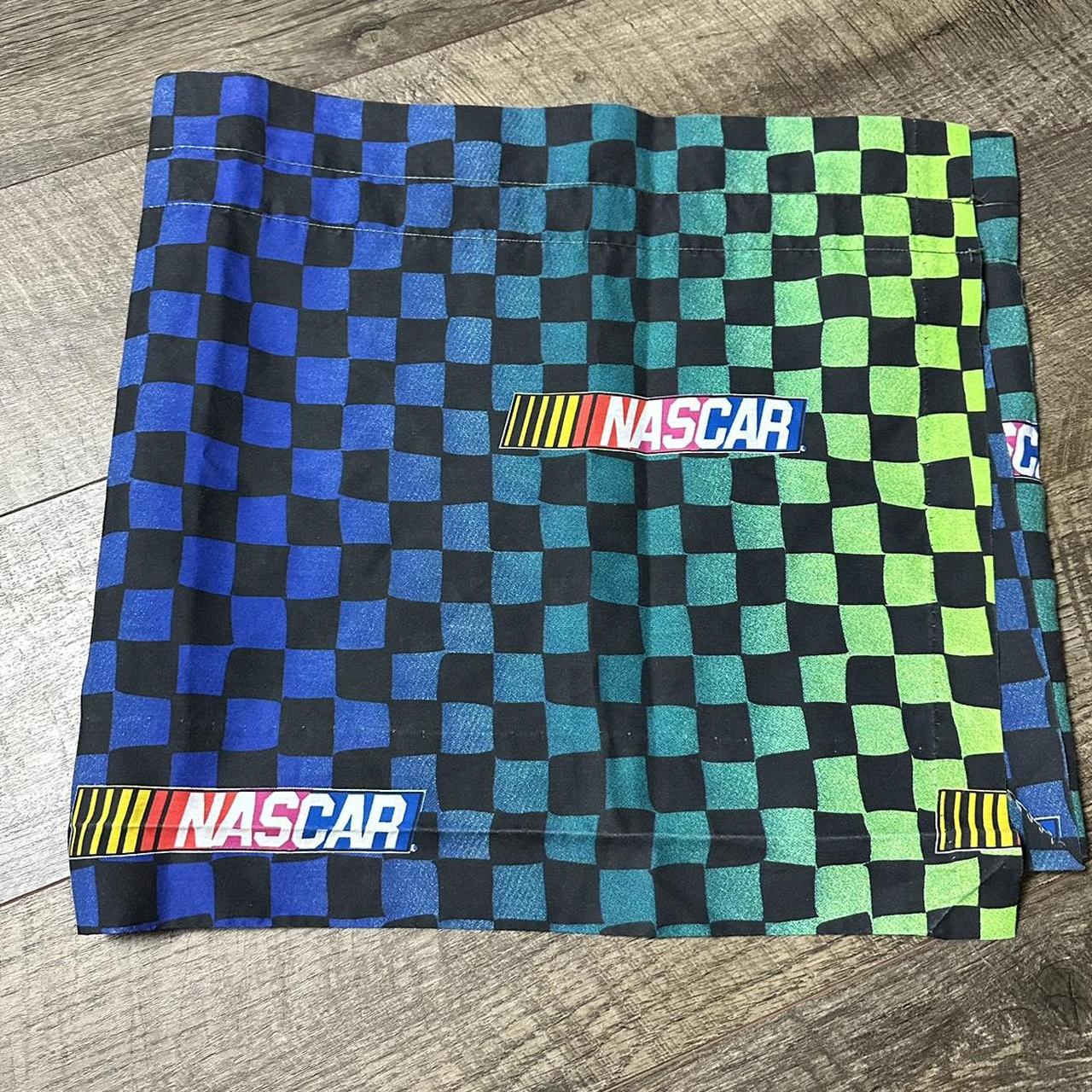 NASCAR Checkered Curtains, shorter curtain.... Depop