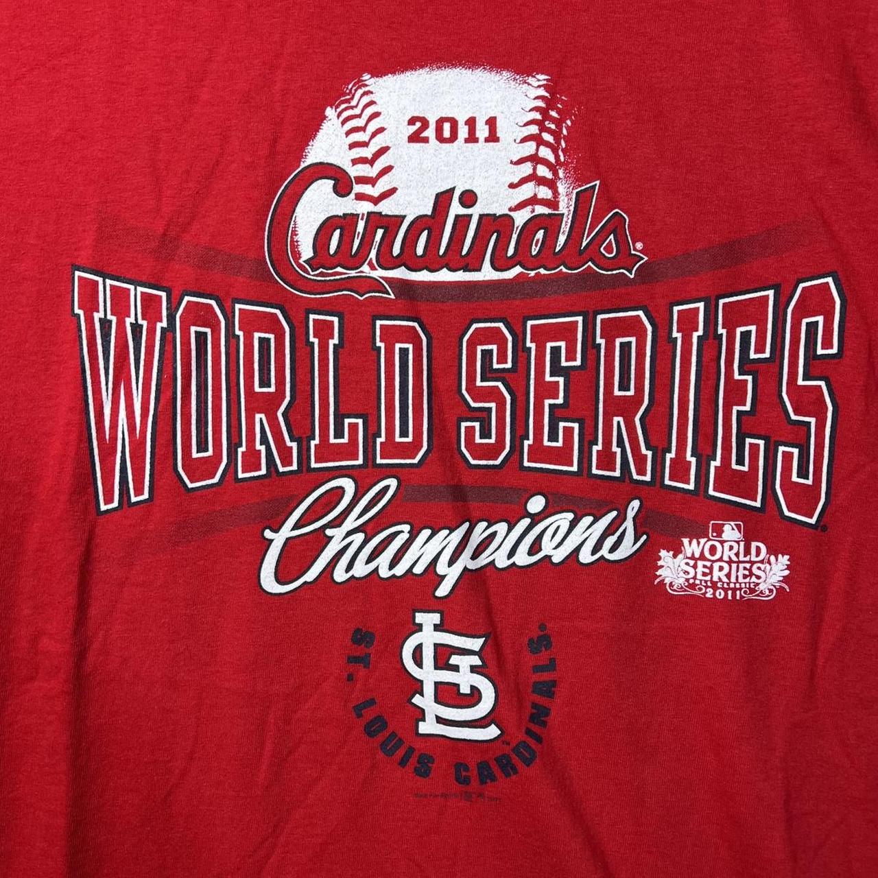 ST.LOUIS CARDINALS 2011 WORLD SERIES CHAMPIONS TEE - Depop