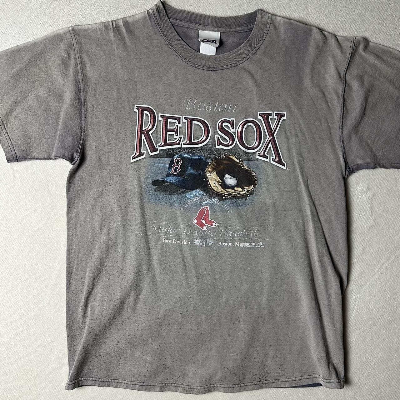 Boston Red Sox Mens T-Shirt Size XL Major League Baseball Grey Short Sleeve