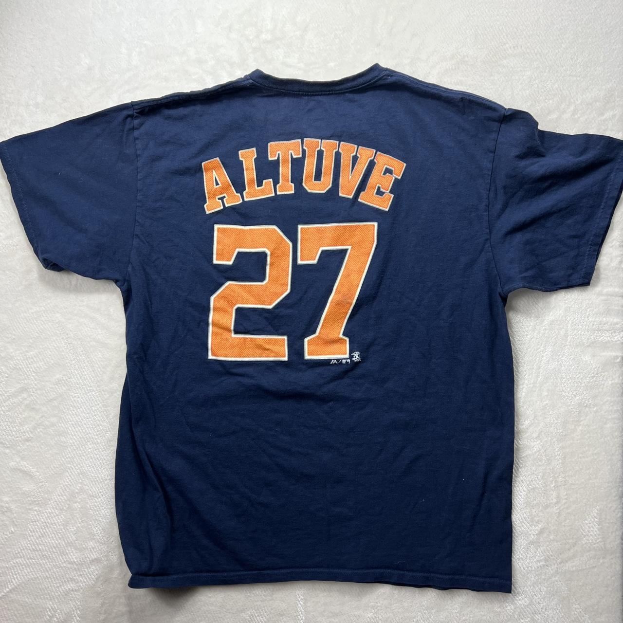 Majestic MLB Houston Astros Gray Tee Shirt Size - Depop