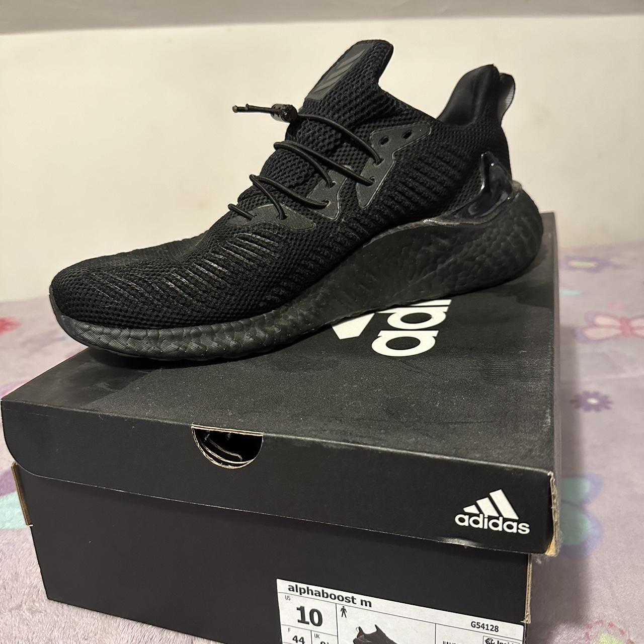 Adidas alpha clearance boost triple black