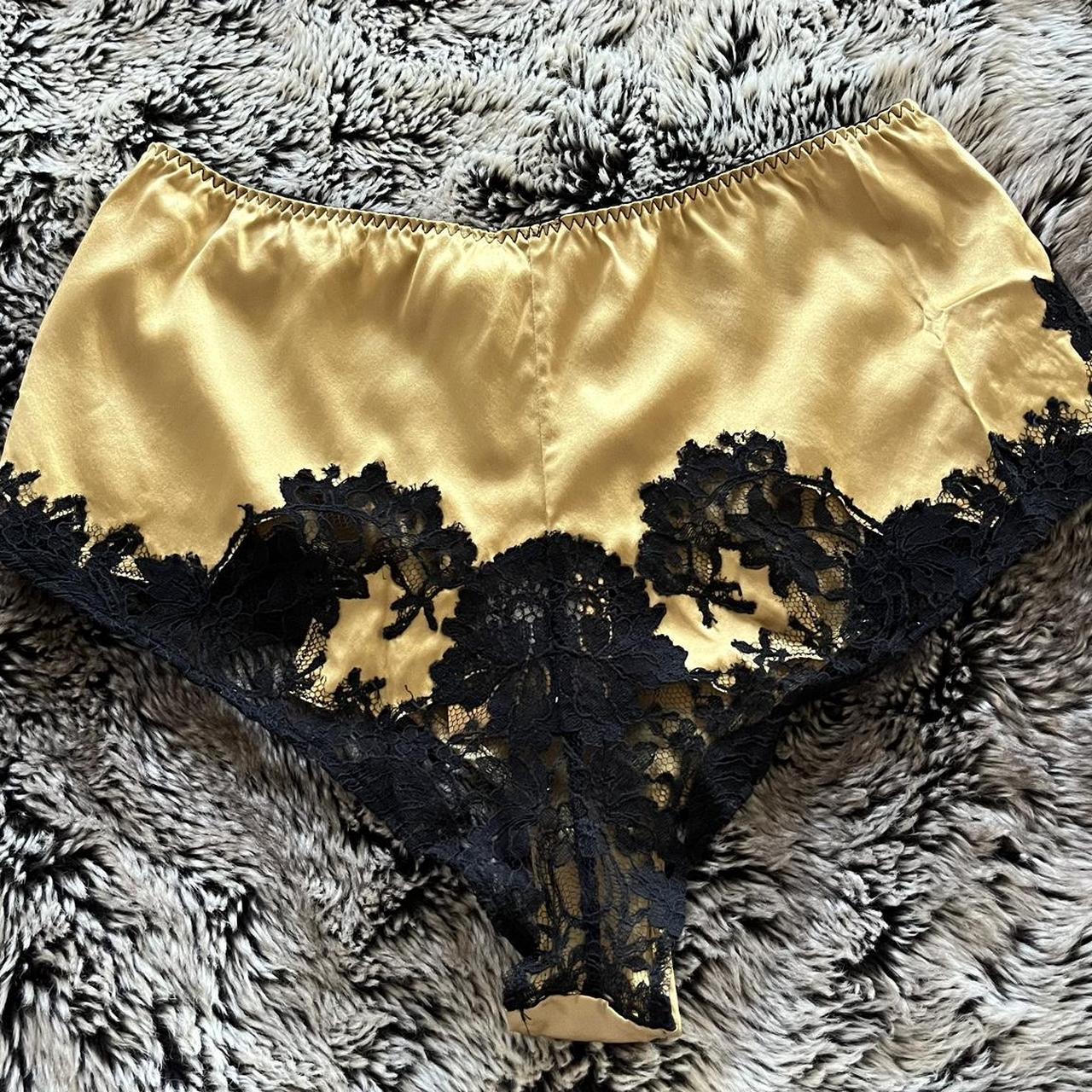 🥂agent Provocateur Soirée Nayeli Gold Silk And Lace Depop 6530